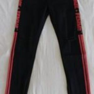 Trademark Denim Black and Red Paint